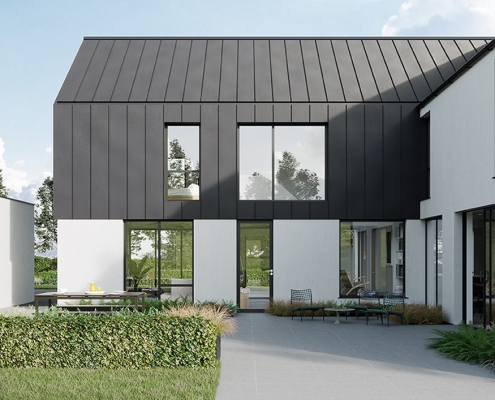 Contemporary zinc house NI