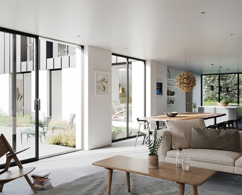 Indoor outdoor living modern Northern Ireland