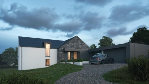 STEPPED HOUSE FRONT - Marshall McCann Architects