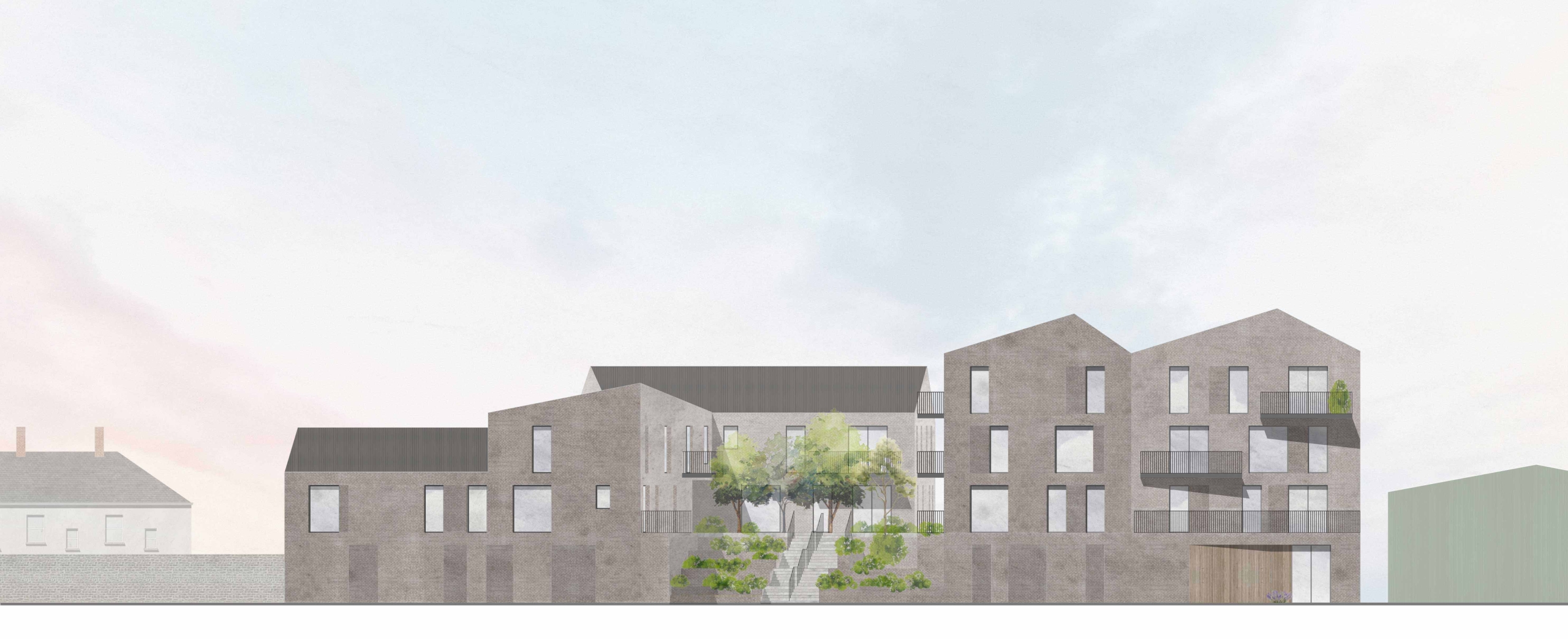 COURTYARD APARTMENTS & HOUSING DEVELOPMENT Co. Sligo Marshall McCann Architects